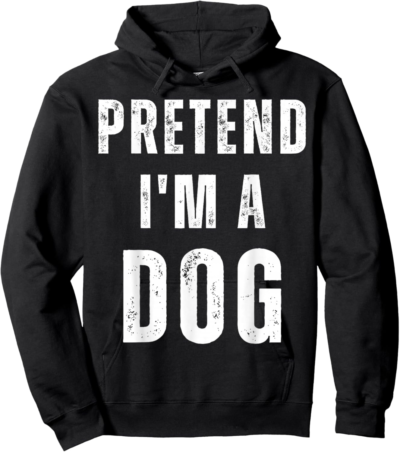 Pretend I'm a Dog Matching Costume Funny Halloween Hoodie - Hoodie | Black
