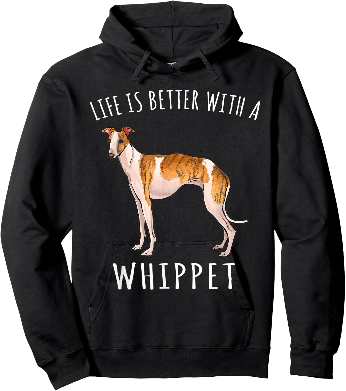 Life Is Better With A Whippet Dog Lover Women Kids Hoodie - Hoodie | Black