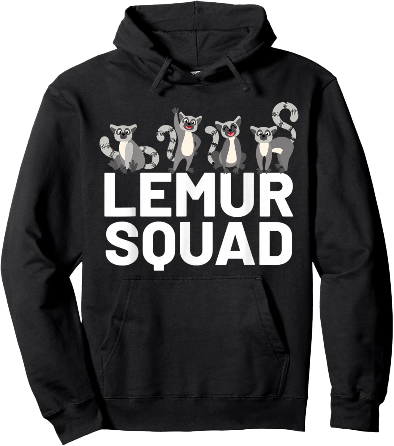 Lemur Squad Hoodie - Hoodie | Black