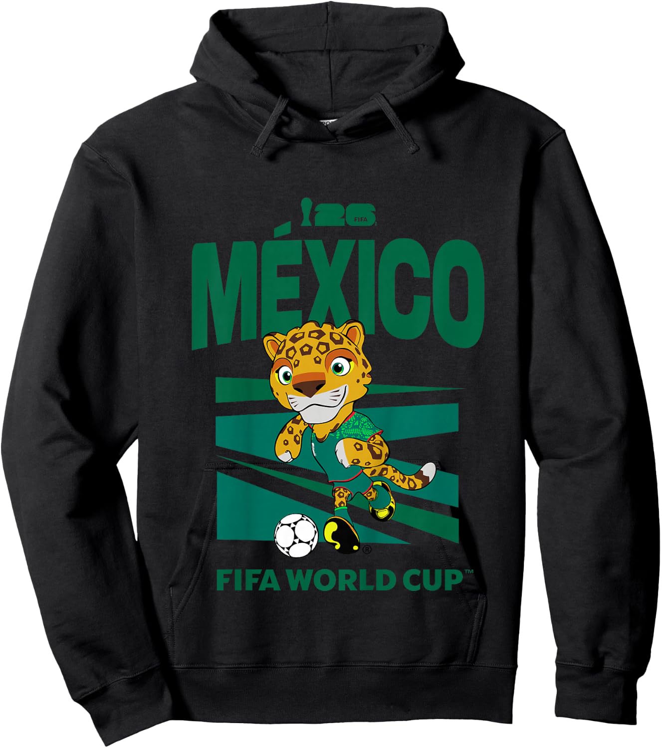 Kids FIFA World CUP26 Mexico Mascot Ball Hoodie - Hoodie | Black