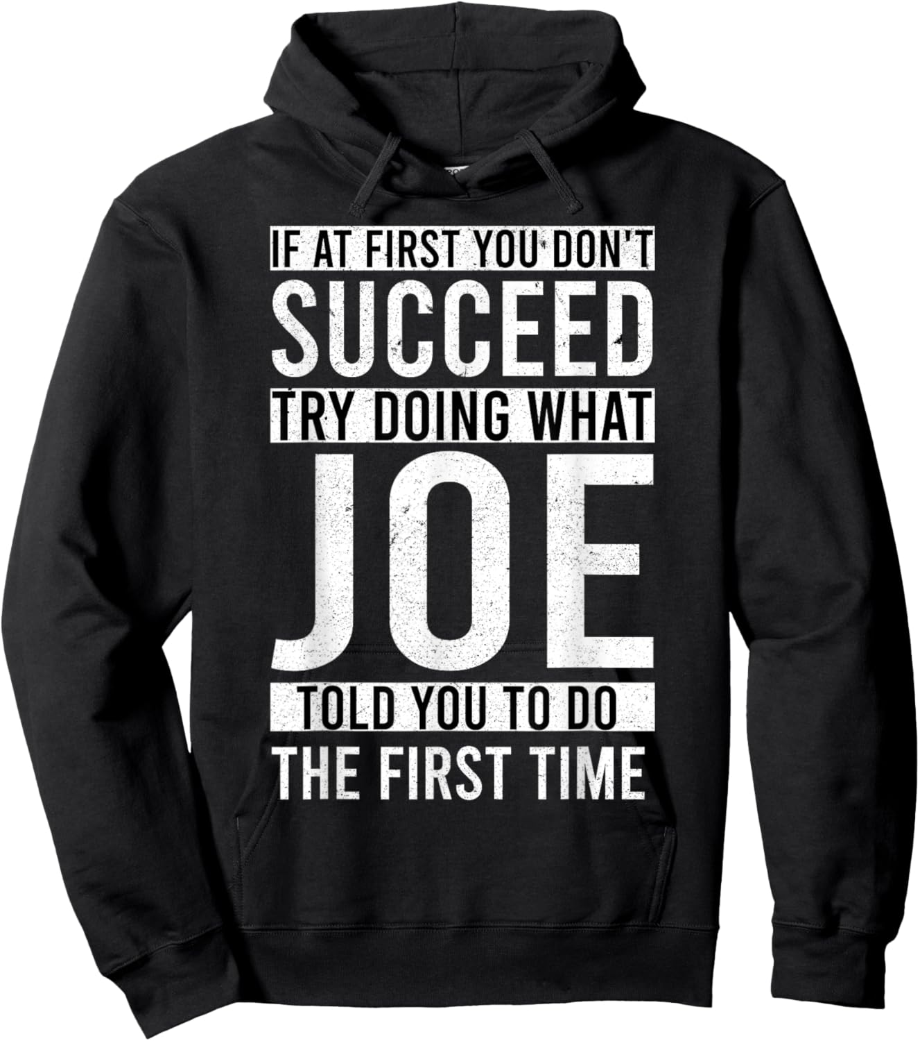 JOE Gifts Name Personalized Birthday Presents Funny Joke Hoodie - Hoodie | Black