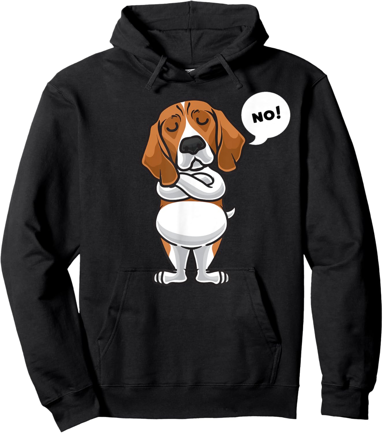 Stubborn Beagle Dog Owner funny Women Girls Kids Hoodie - Hoodie | Black