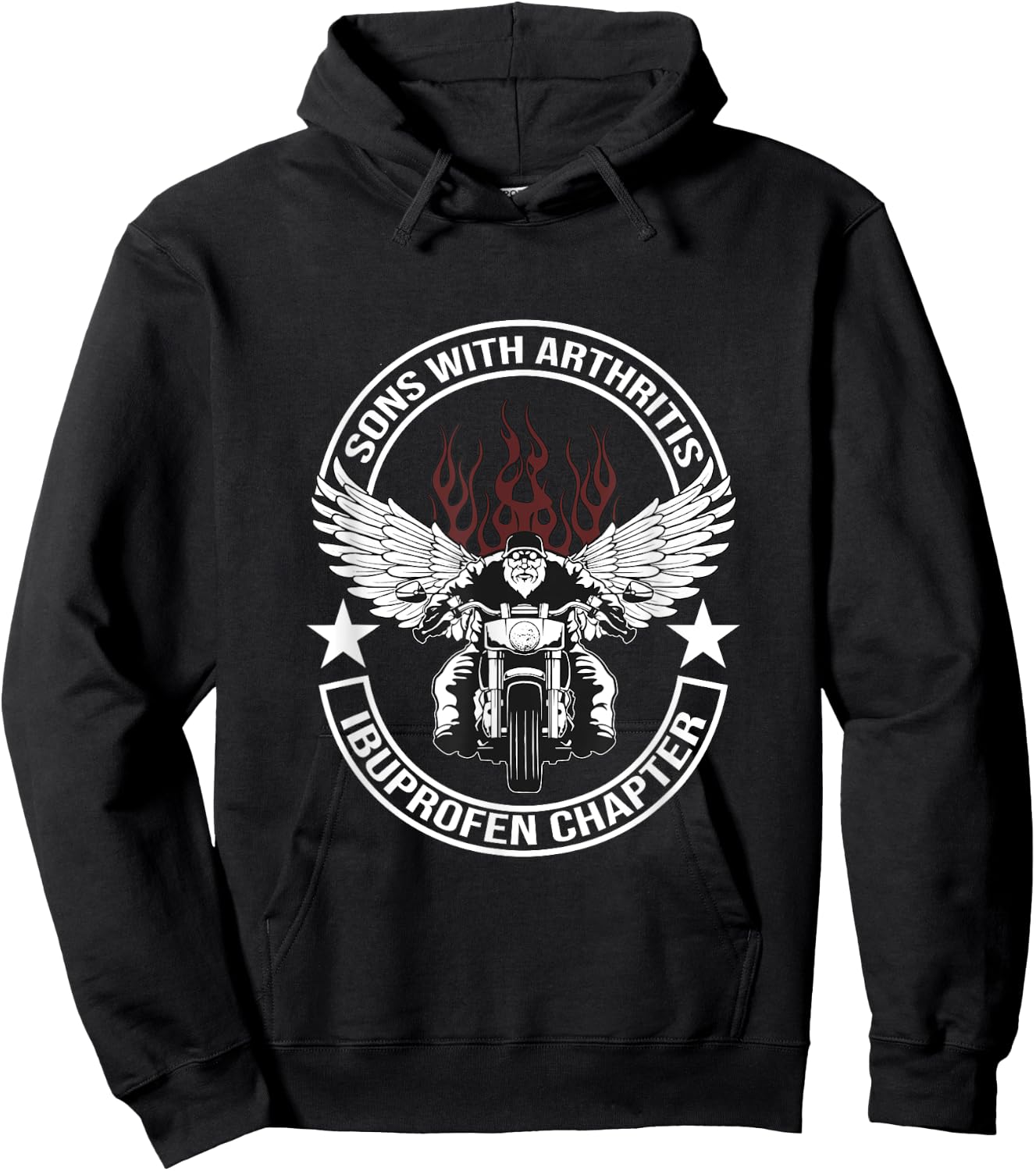 Sons with Arthritis Ibuprofen Chapter Motorcycle Gift Hoodie - Hoodie | Black