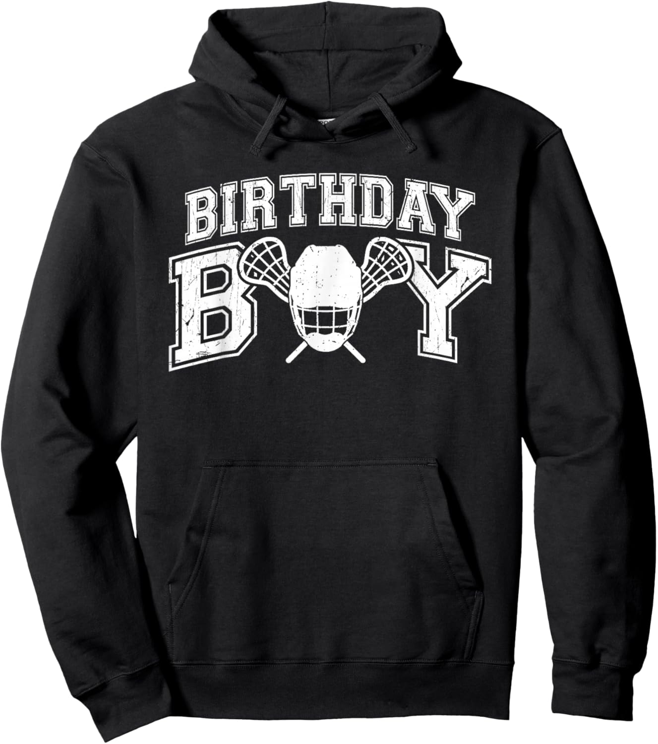 Lacrosse Boys Birthday Party Decorations Lacrosse Player Lax Hoodie - Hoodie | Black
