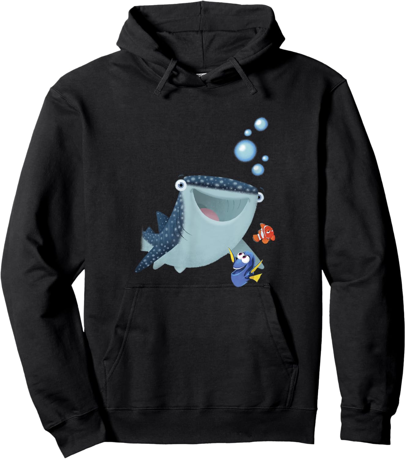Disney Pixar Finding Dory Marlin & Destiny The Whale Sketch Hoodie - Hoodie | Black