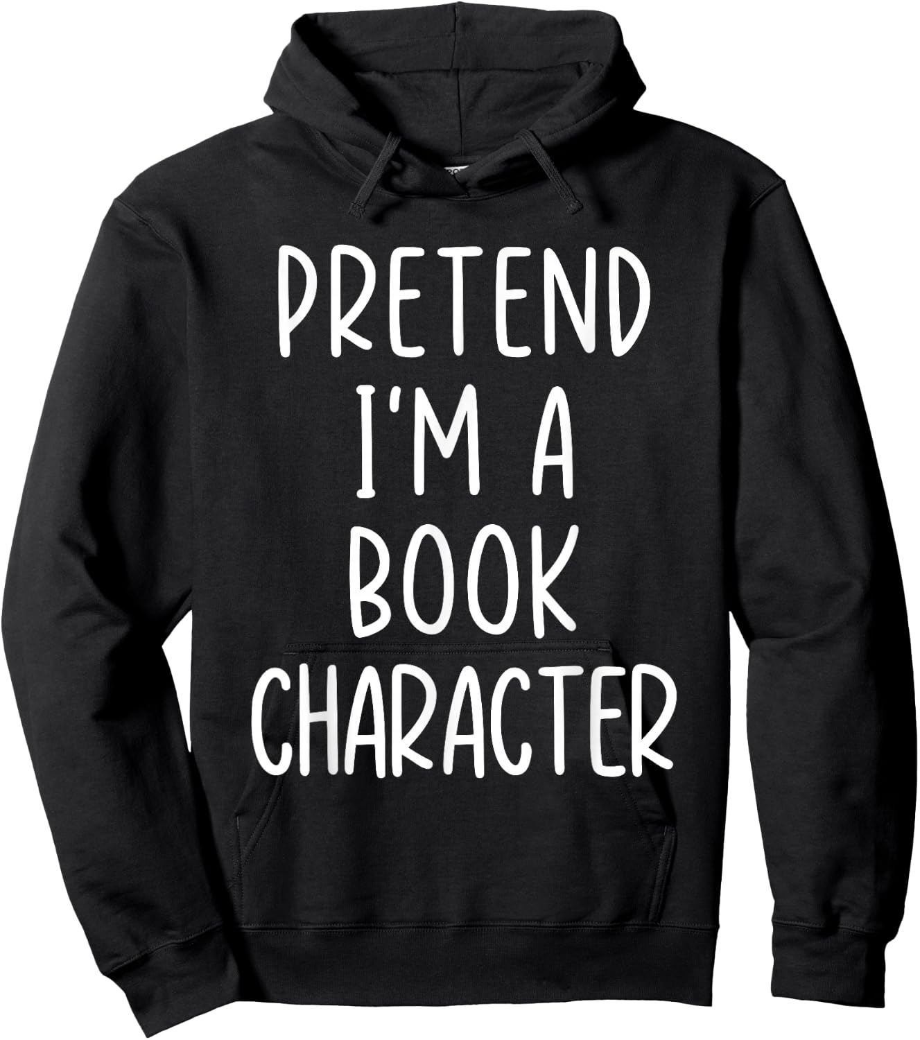 Funny Pretend I'm A Book Character Costume Halloween Easy Hoodie - Hoodie | Black