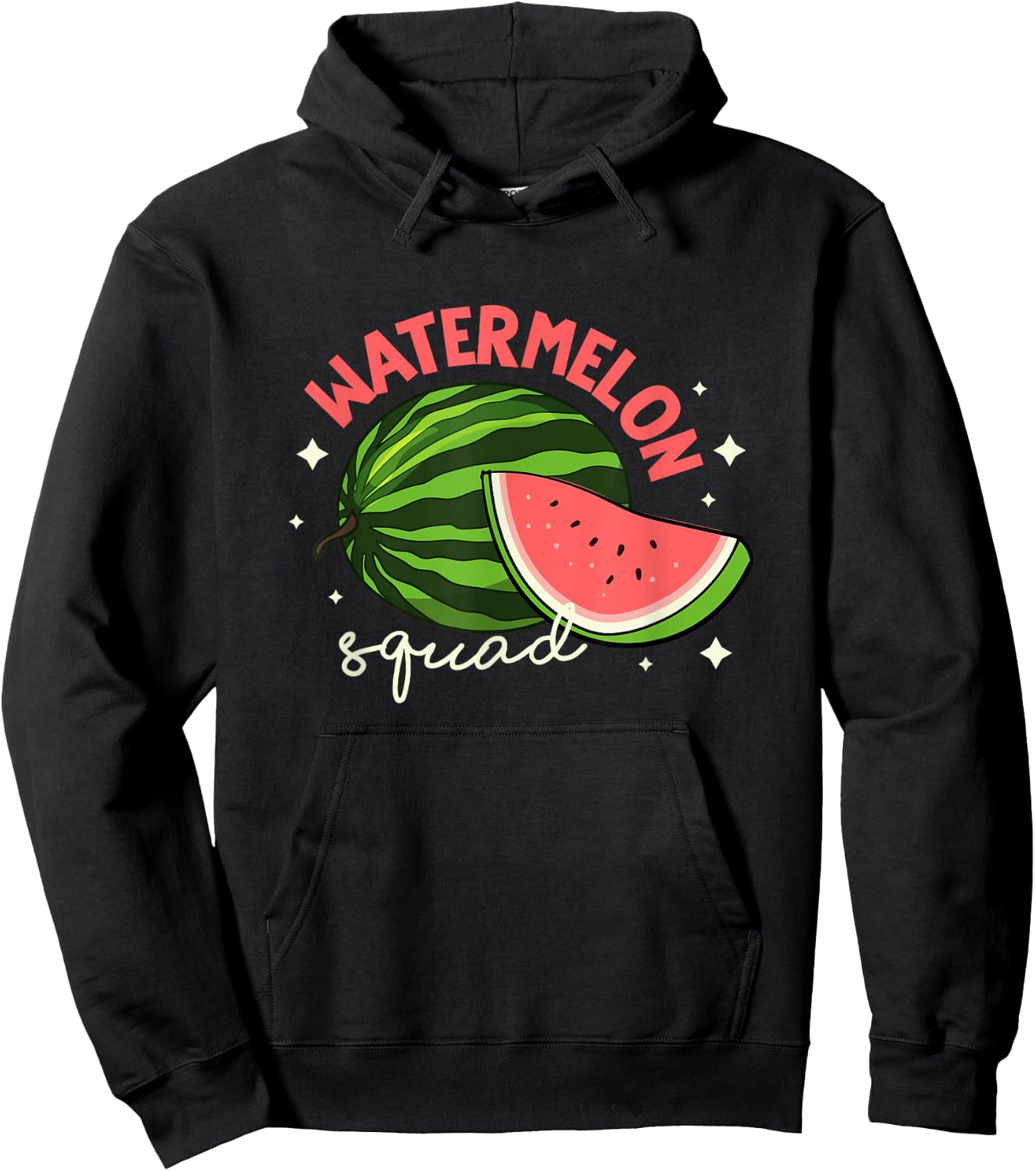 Watermelon Squad Tropical Summer Fruits Hoodie - Hoodie | Black