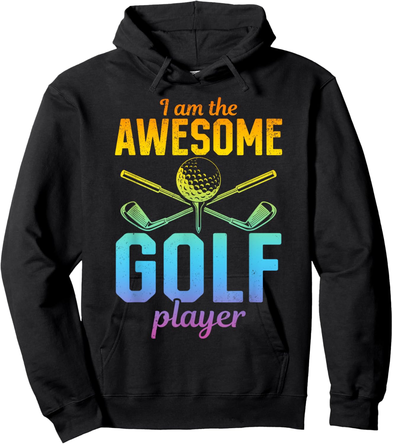 I Am The Awesome Golf Player - Golfing Golf Player Hoodie - Hoodie | Black