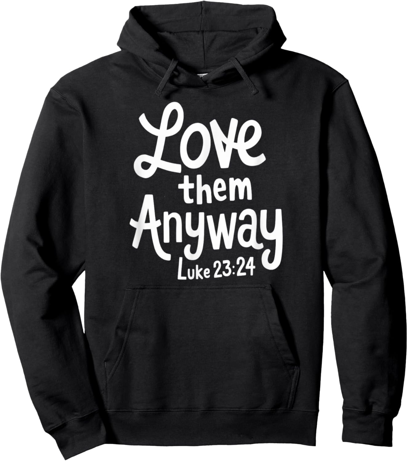 Delightfully Different World Love Them Anyway , -Adults, -Kids, Black, Small, Religious , Short Sleeve Hoodie - Hoodie | Black