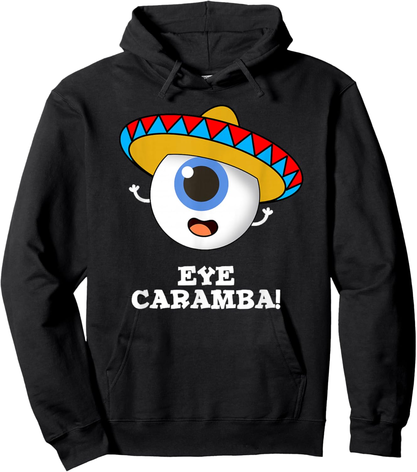 Eye Caramba Funny Mexican Pun Hoodie - Hoodie | Black