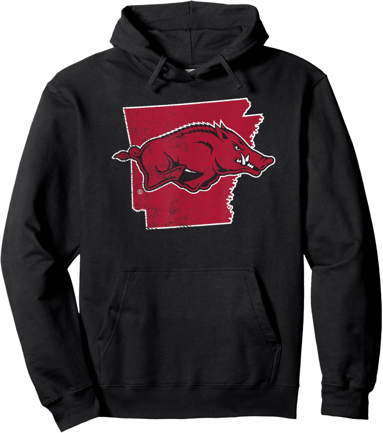 University of Arkansas Razorbacks State Shape Hoodie - Hoodie | Black