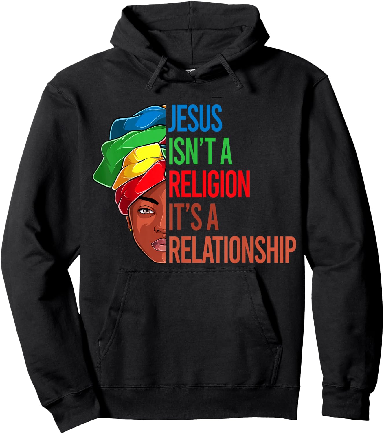 African American Apparel, Jesus Christian Black Women Girls Hoodie - Hoodie | Black