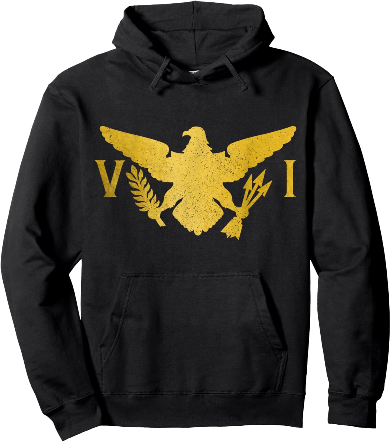 US Virgin Islands USVI Flag Pride Souvenir Hoodie - Hoodie | Black