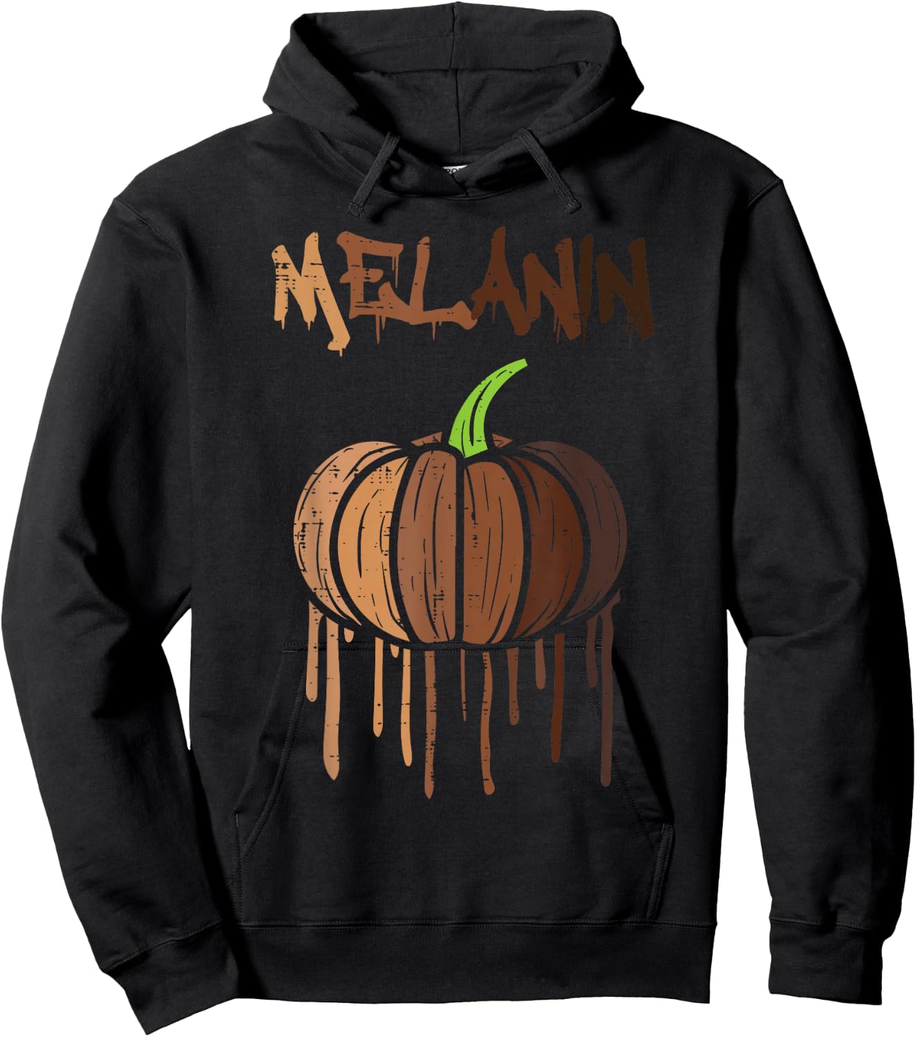 Pumpkin Drippin Melanin Halloween Black Lives Matter BLM BHM Hoodie - Hoodie | Black