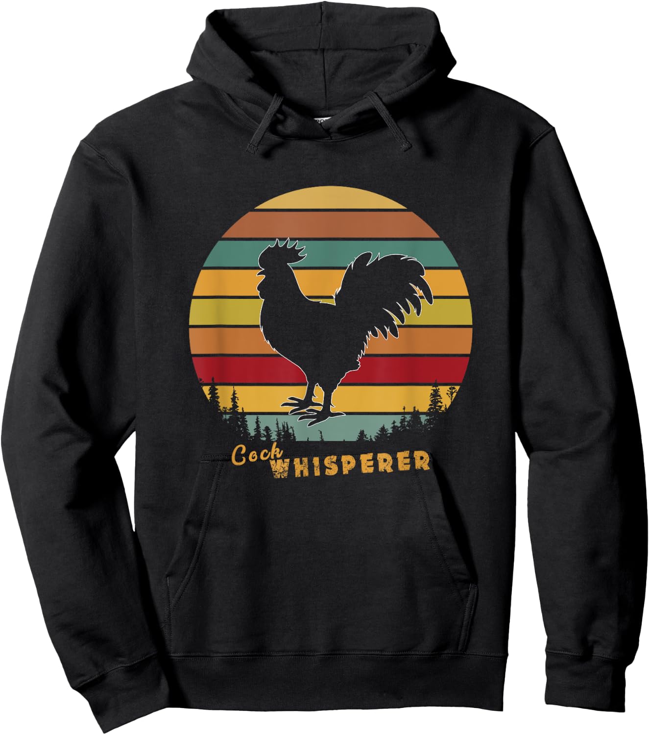 Cock Whisperer Rooster Domestic Animals Lover Gift Hoodie - Hoodie | Black