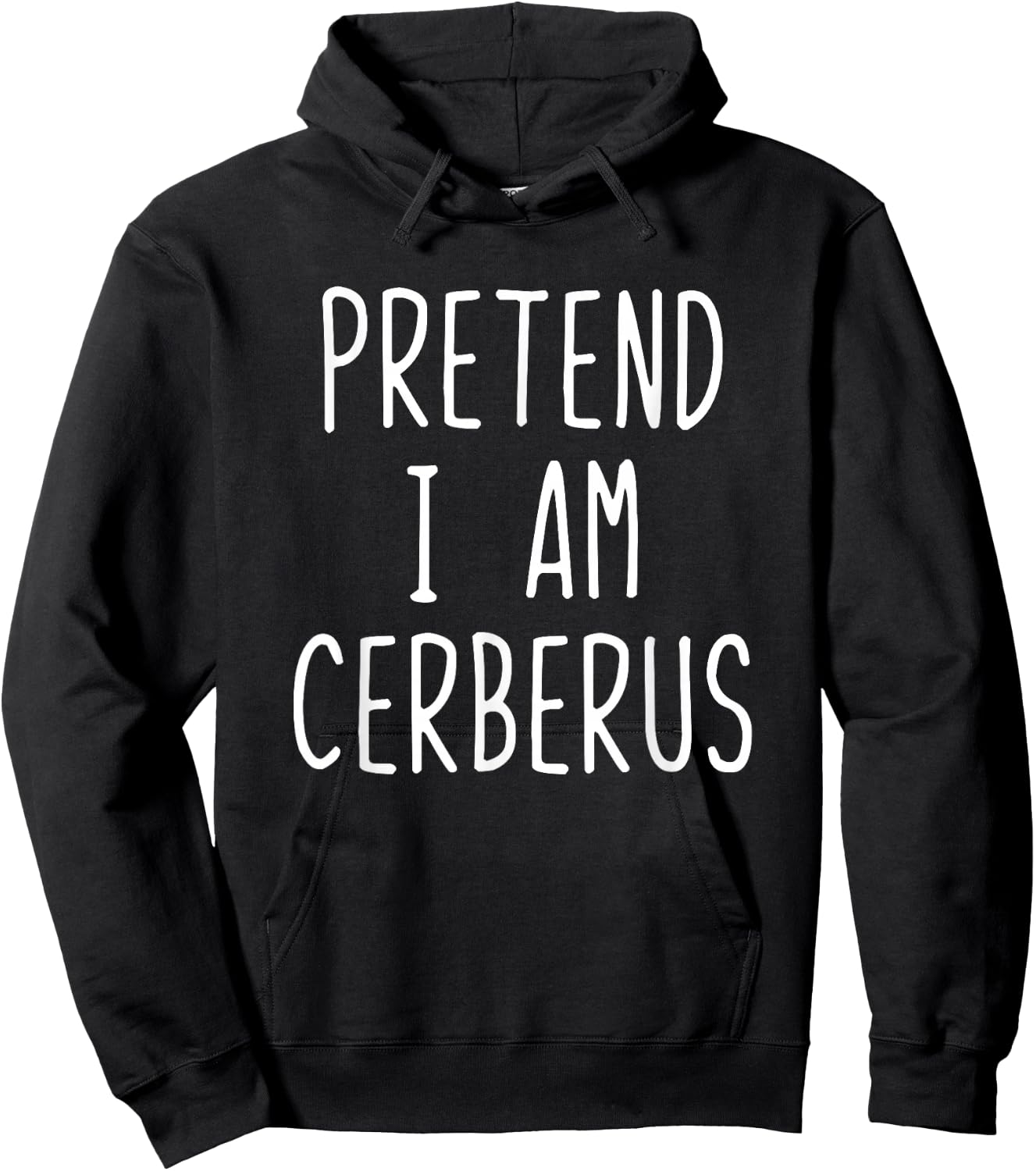 Pretend I'm Cerberus Costume Halloween Funny Lazy Adult Kids Hoodie - Hoodie | Black