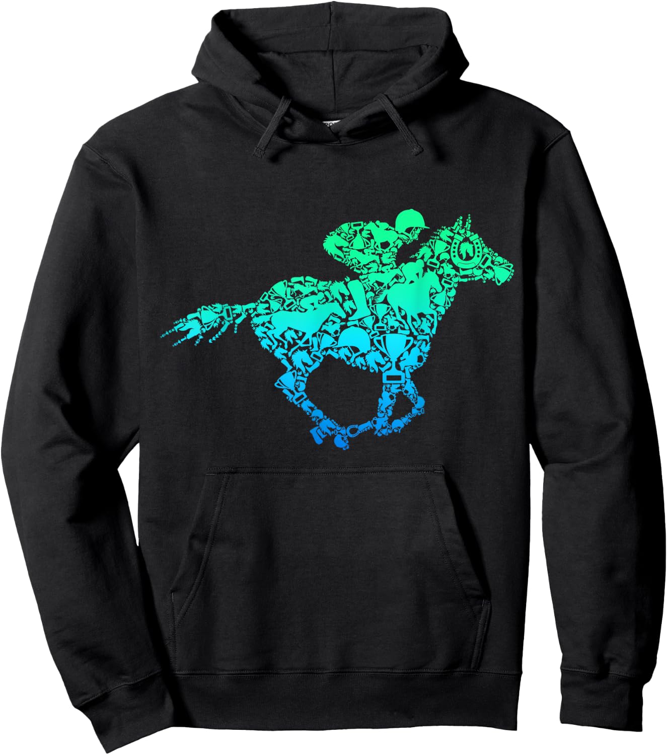Horse Racing Jockey Derby Hoodie - Hoodie | Black
