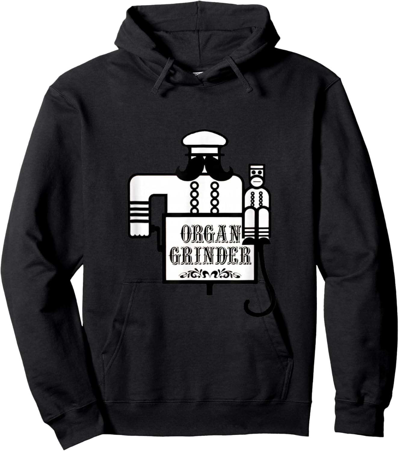 Organ Grinder Pizza - Portland Oregon Restaurant Experience Hoodie - Hoodie | Black