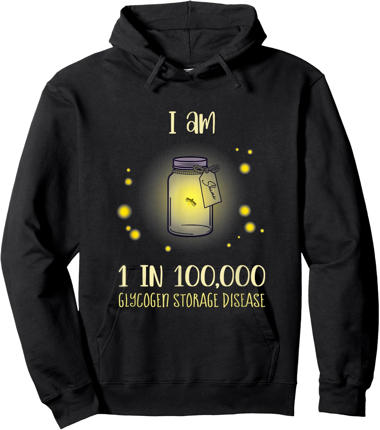 Glycogen Storage Disease (GSD) Awareness Hoodie - Hoodie | Black