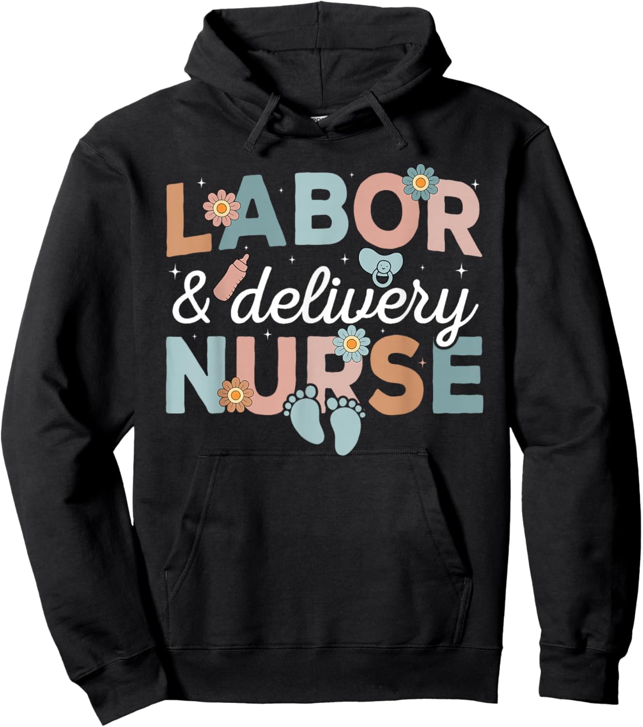 Labor And Delivery Nurse Hoodie - Hoodie | Black
