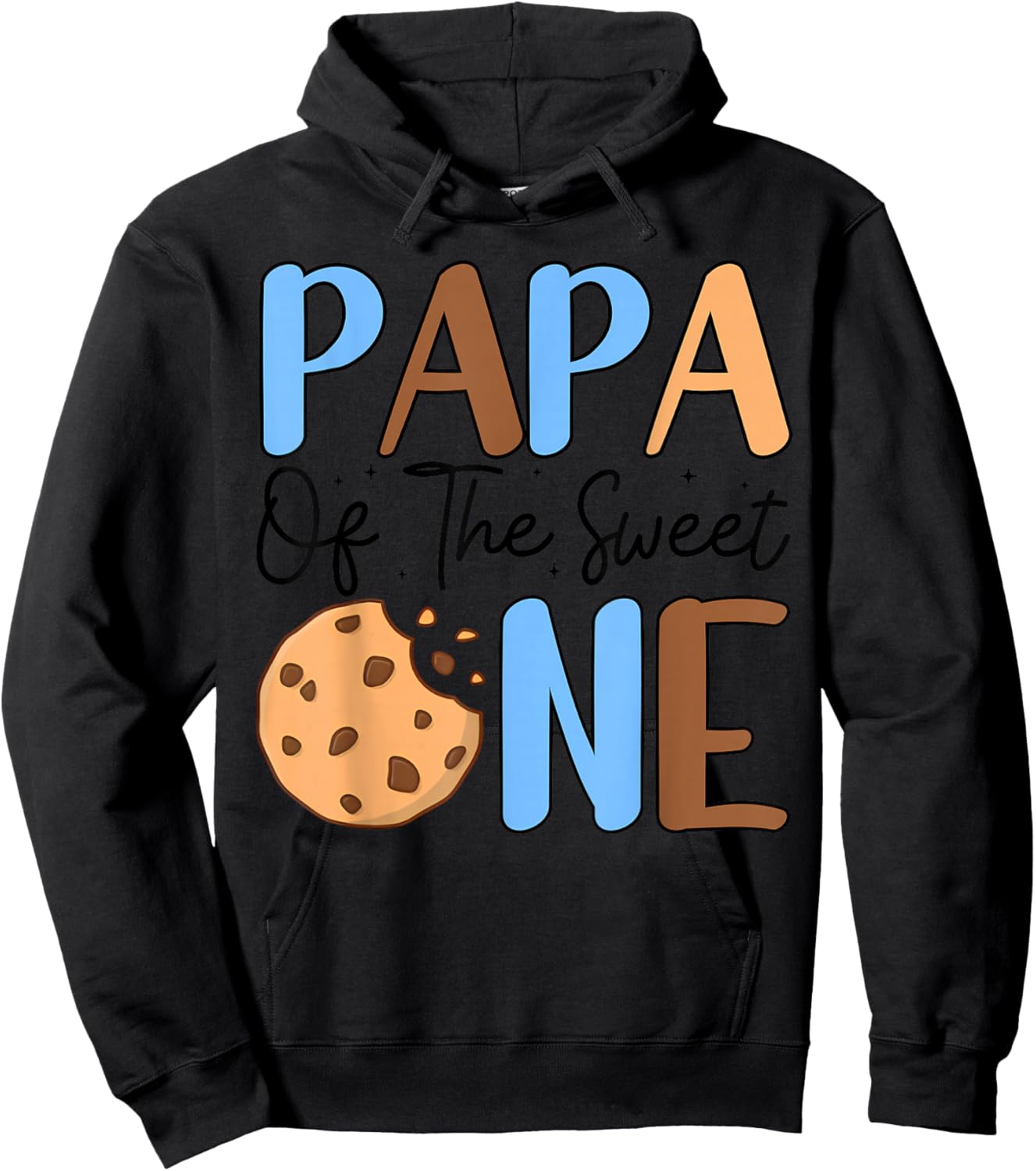 Papa Of The Sweet One Cookies & Milk 1st Birthday Family Hoodie - Hoodie | Black