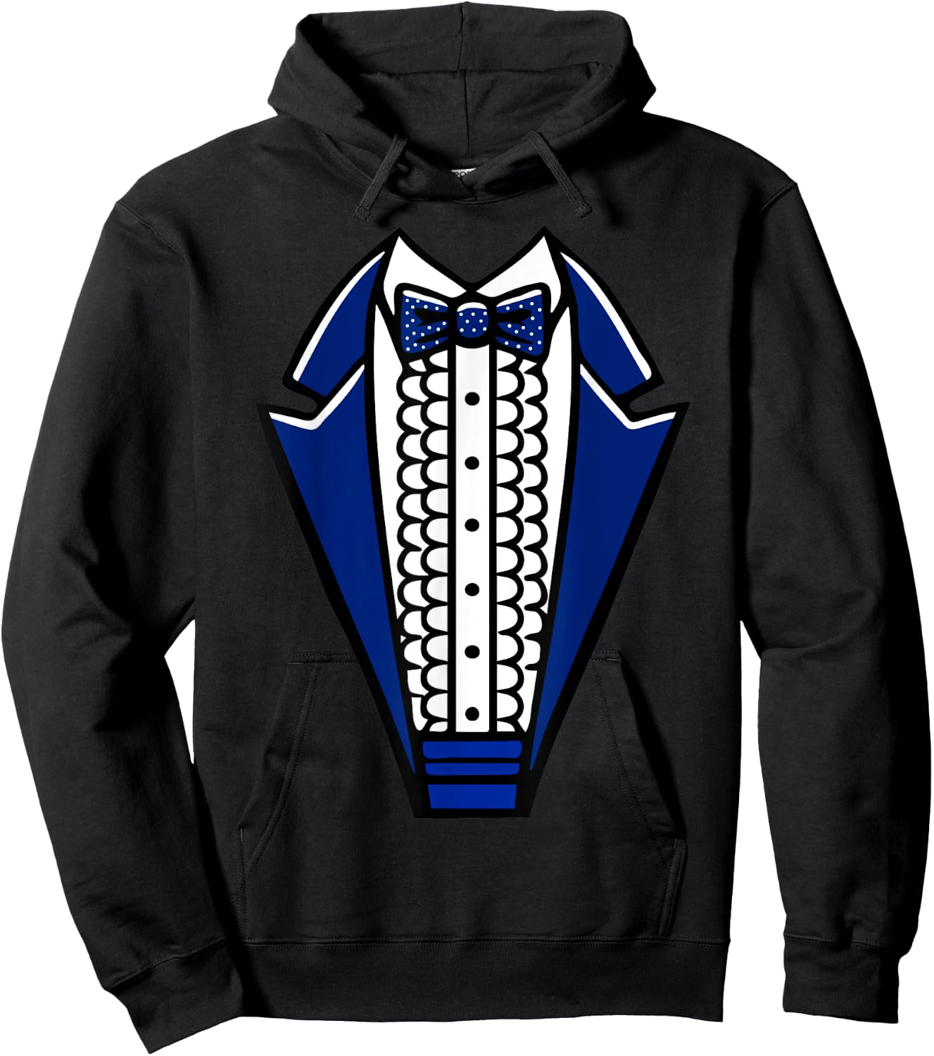 Tuxedo with Bowtie For Funny Wedding And Special Occasions Hoodie - Hoodie | Black