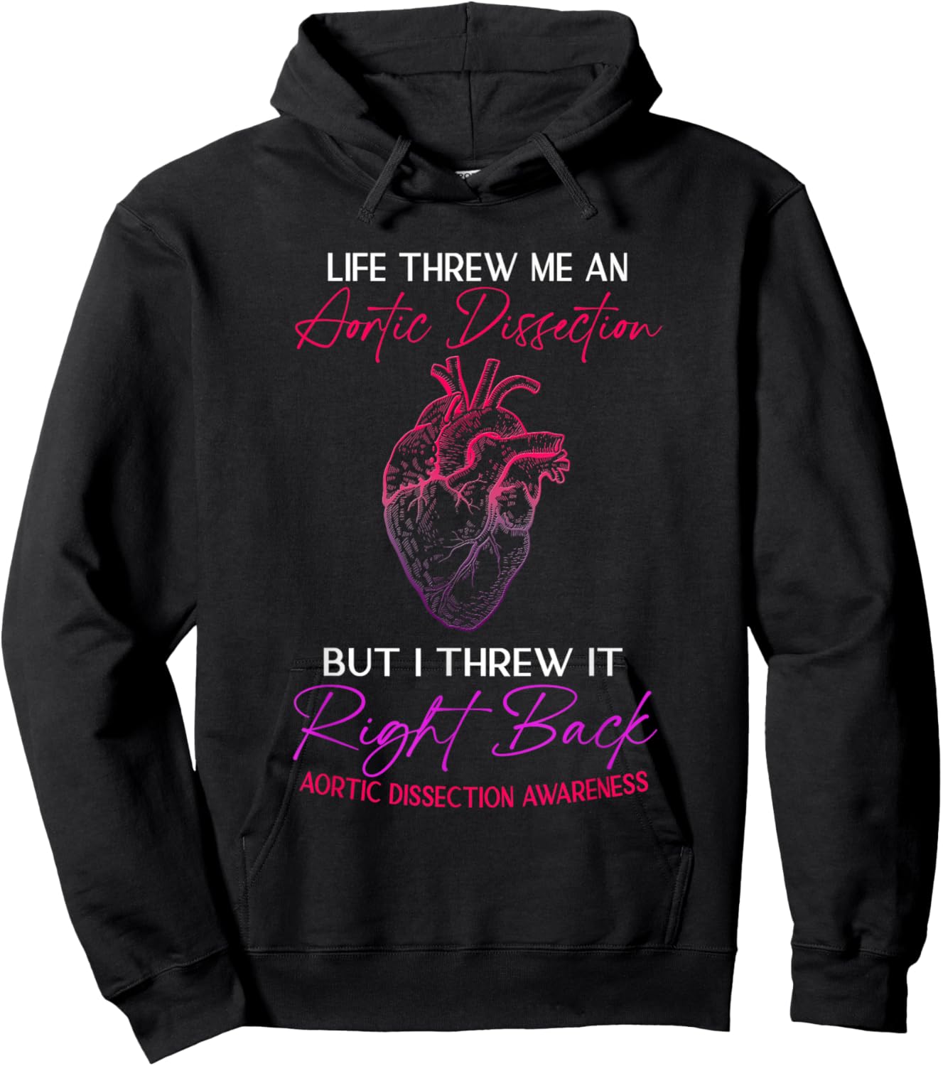 Aortic Dissection Survivor Hoodie - Hoodie | Black