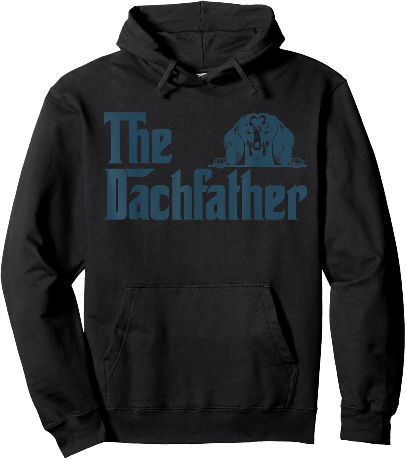 The Dachshund Father Wiener Dog Gifts Funny Dogfather Hoodie - Hoodie | Black