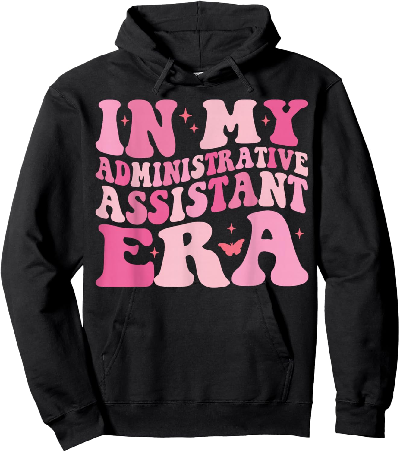 In My Administrative Assistant Era Funny Admin Assistant Hoodie - Hoodie | Black