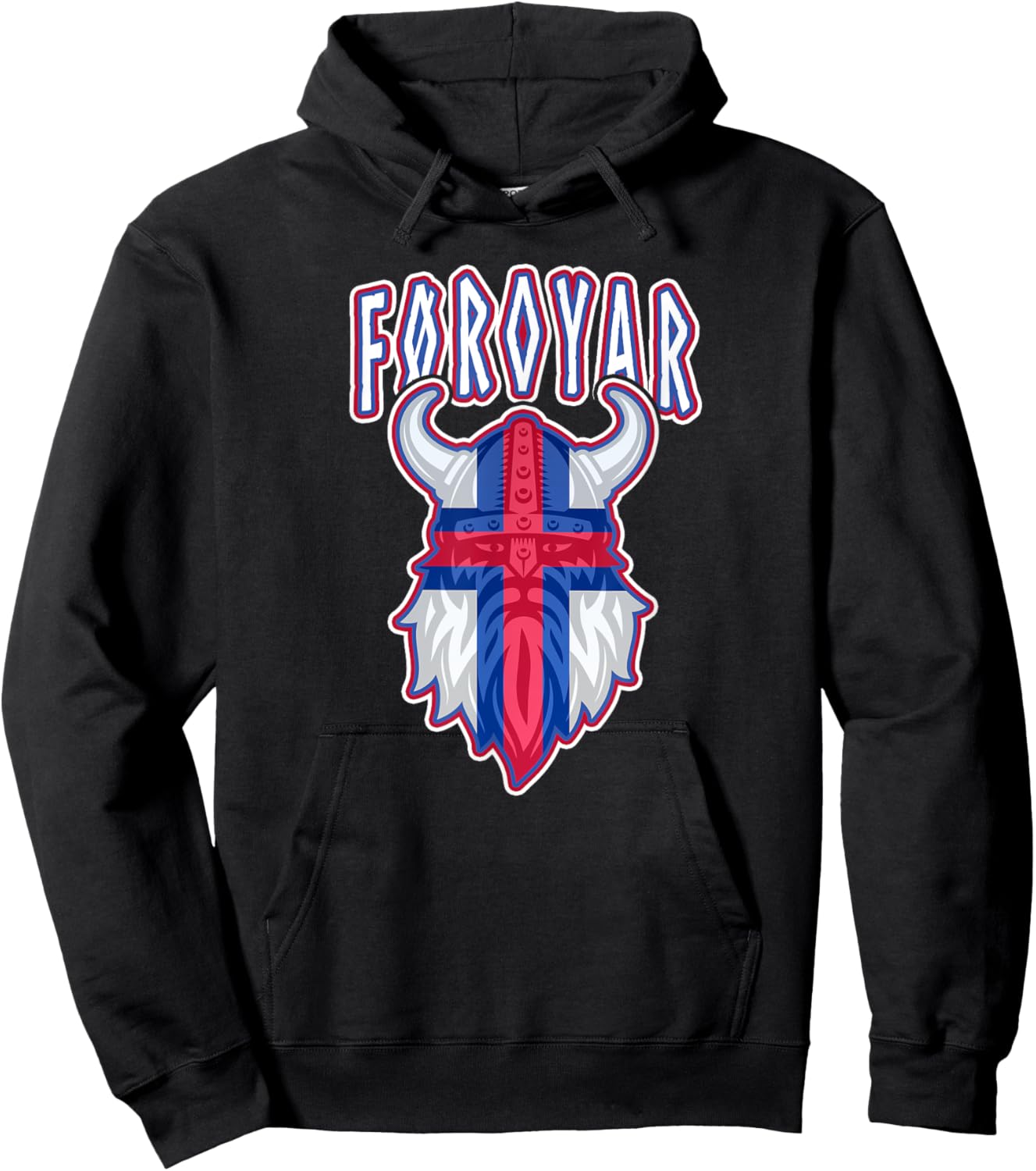 Faroe Islands Faroese Flag Føroyar Viking Gifts Scandinavia Hoodie - Hoodie | Black