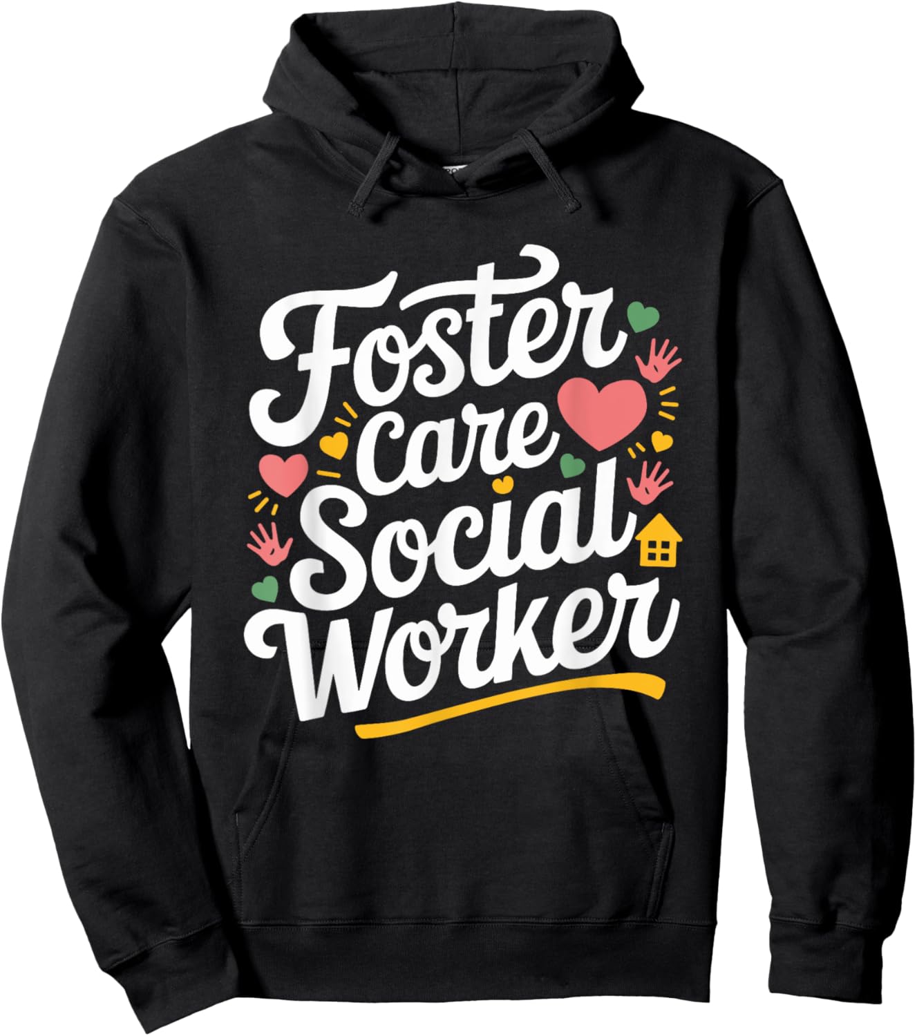 Foster Care Social Worker, Adoption Foster Care Foster Adopt Hoodie - Hoodie | Black