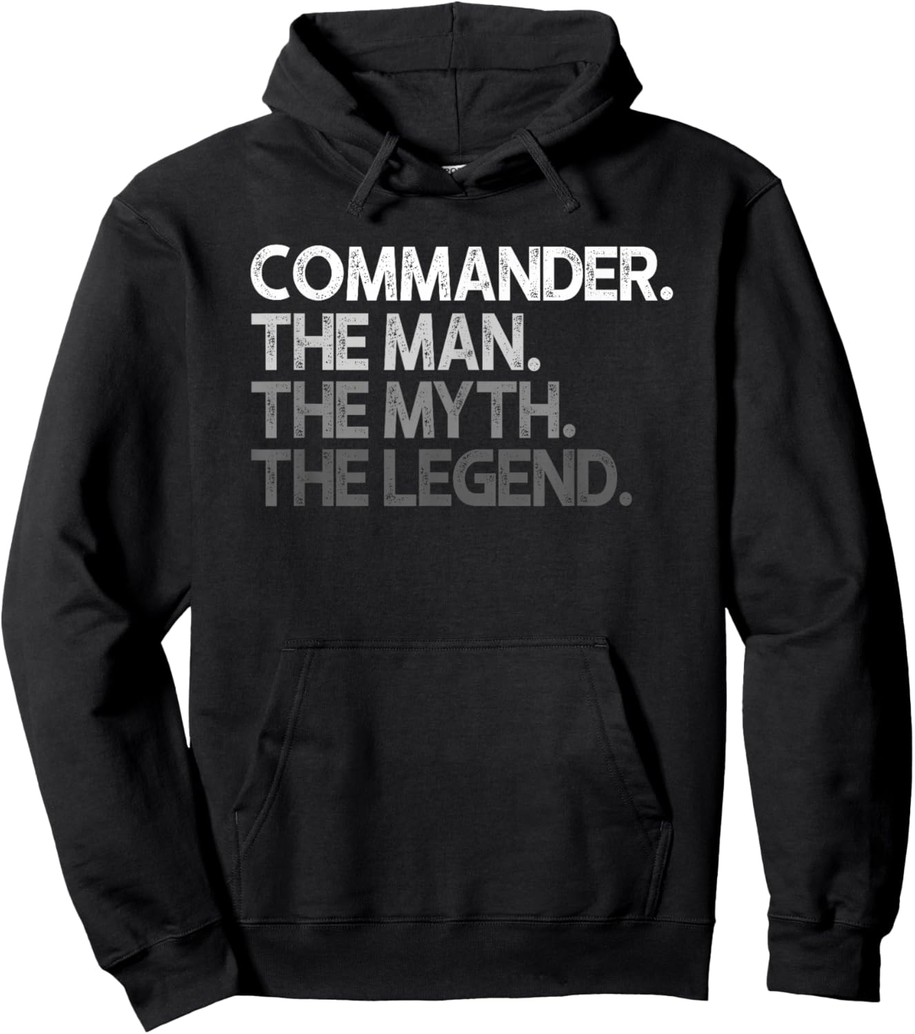 Commander Gift The Man Myth Legend Hoodie - Hoodie | Black