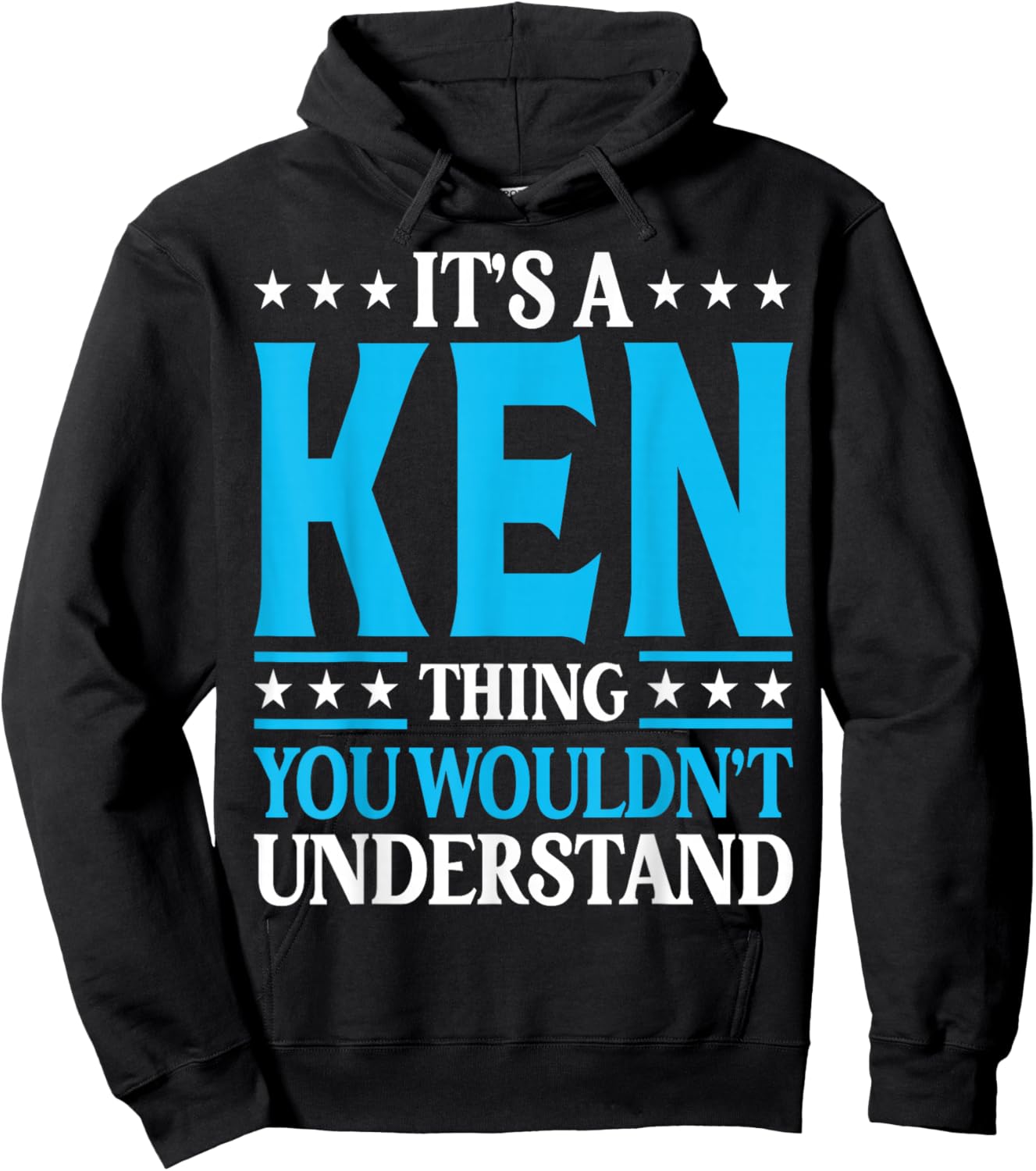 It's A Ken Thing Personal Name Funny Ken Hoodie - Hoodie | Black