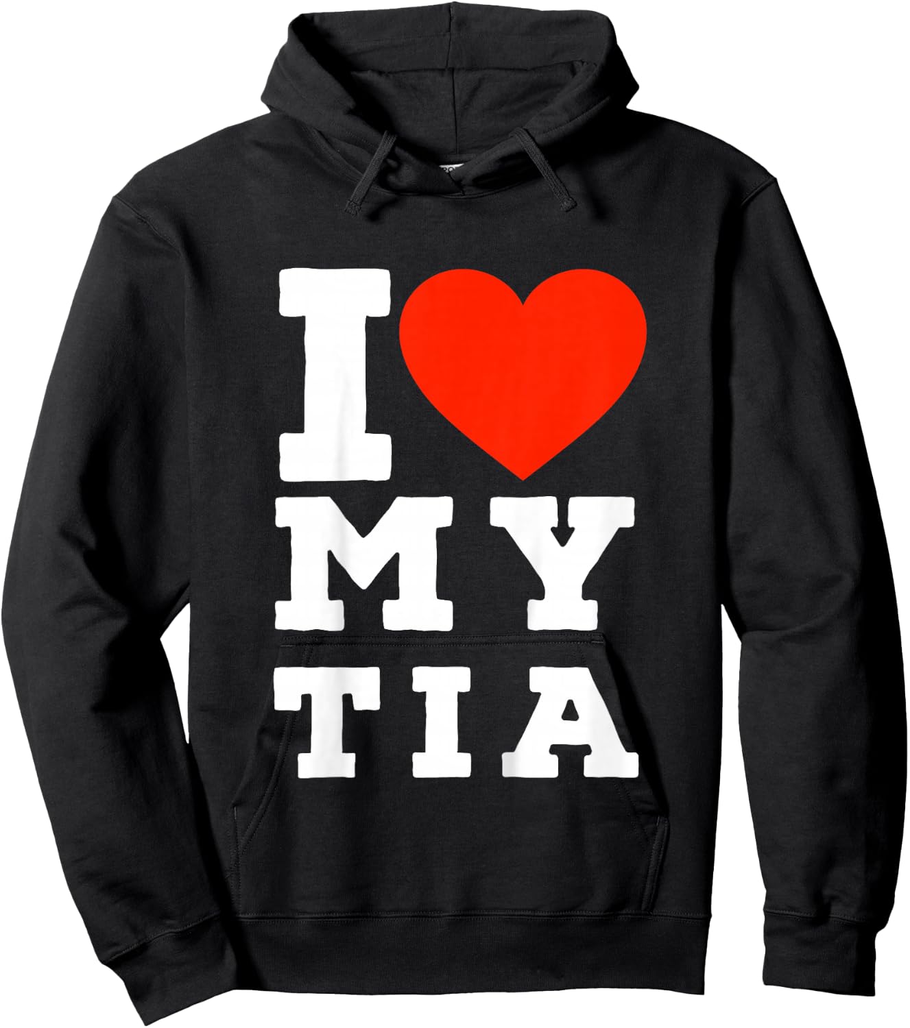 Kids Spanglish I love My Tia | For Nieces and Nephews Hoodie - Hoodie | Black
