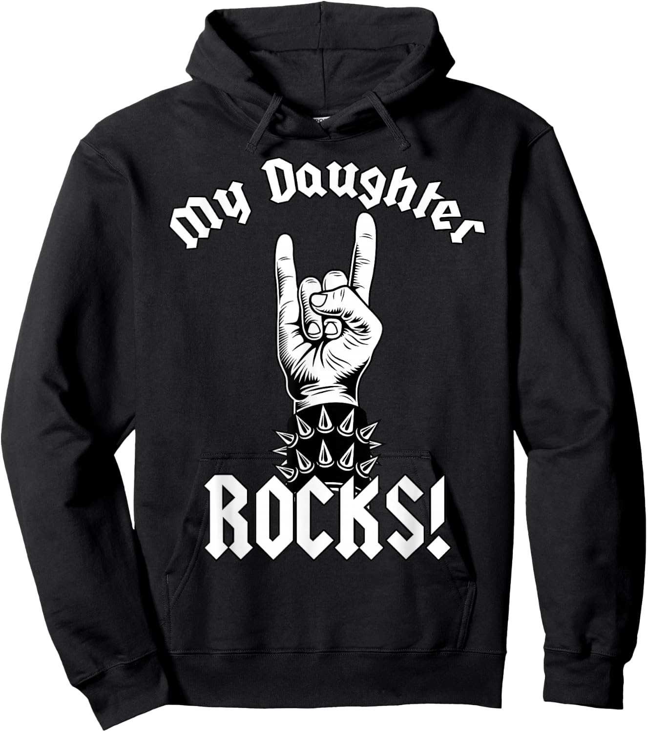 My Daughter-Rocks! - Funny Family Humor Hoodie - Hoodie | Black