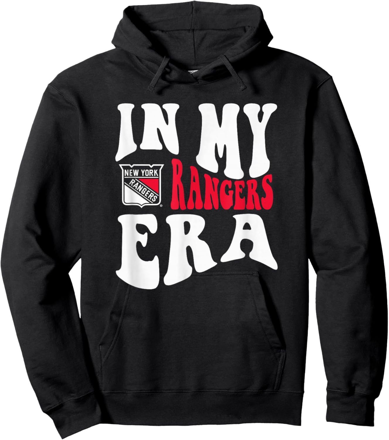 New York Rangers Era Royal Blue Officially Licensed Hoodie - Hoodie | Black
