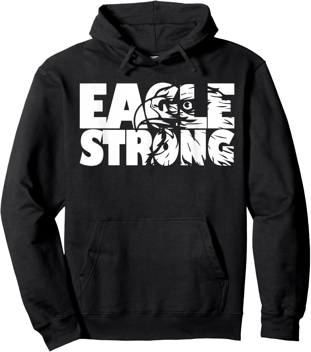 Eagles School Sports Fan Team Spirit Hoodie - Hoodie | Black