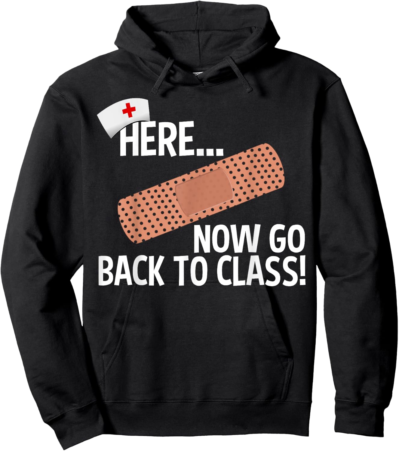 Funny School Nurse Medical Nursing Appreciation Day Gift Hoodie - Hoodie | Black