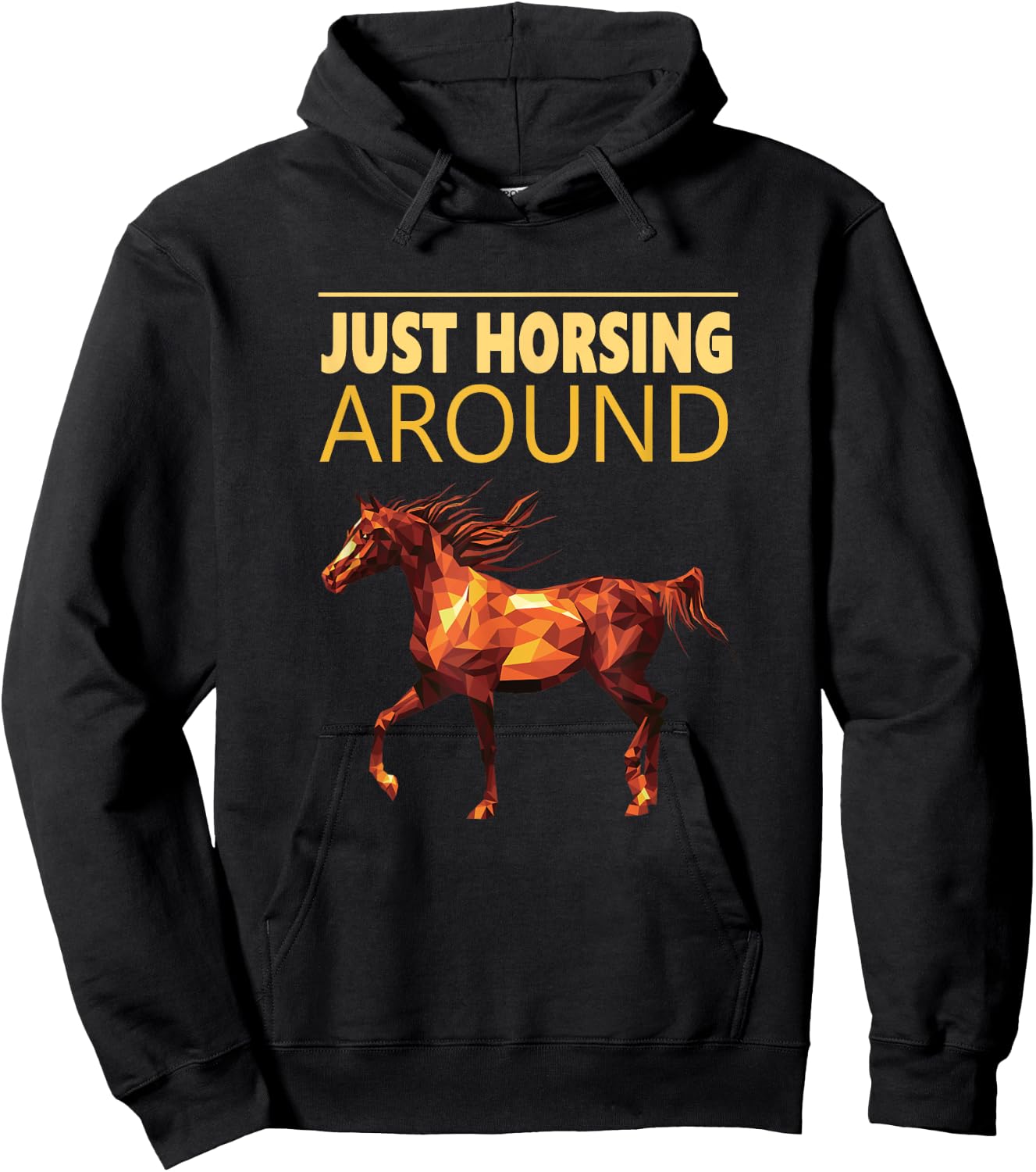 Just Horsing Around T Shirt Horse Love Hoodie - Hoodie | Black