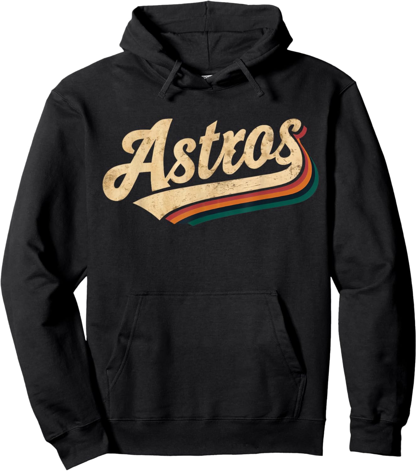 Vintage Astros Name Retro Style 70s 80s Hoodie - Hoodie | Black