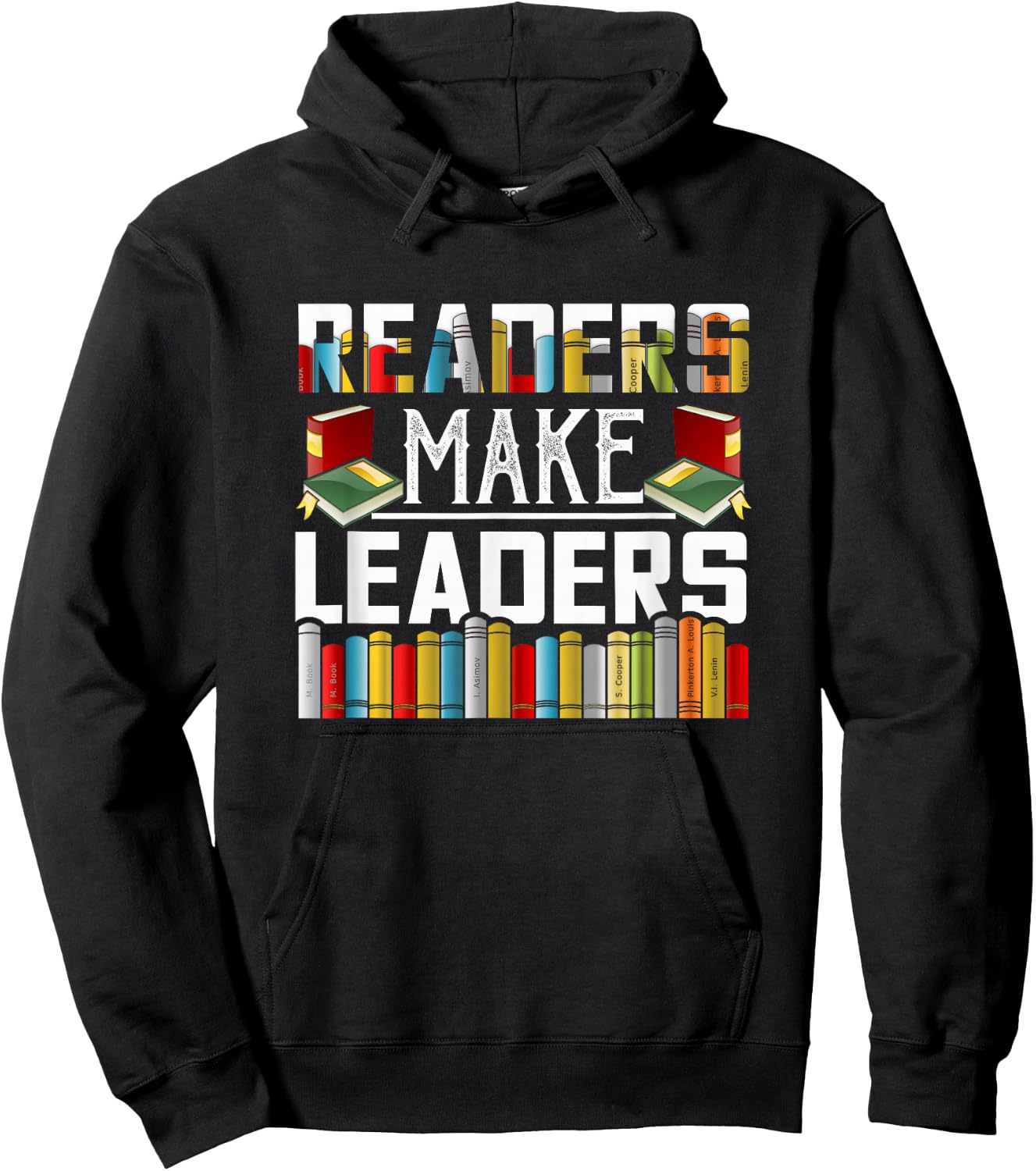 Funny Reader Gifts Readers Make Leaders - -Kids, Black, Small Hoodie - Hoodie | Black