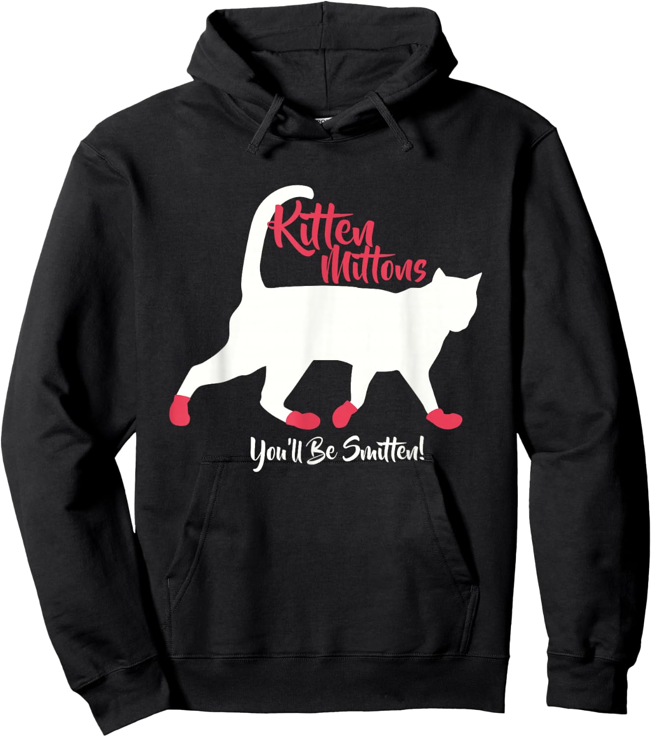 Kitten Mittons You'll Be Smitten Hoodie - Hoodie | Black