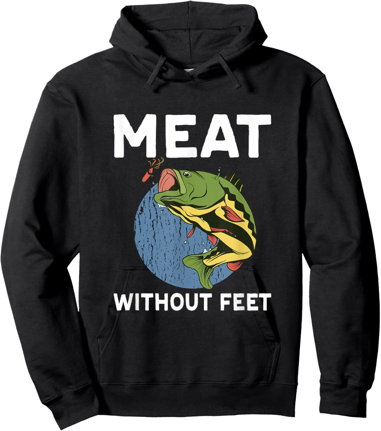 Meat Without Feet Fish Hoodie - Hoodie | Black