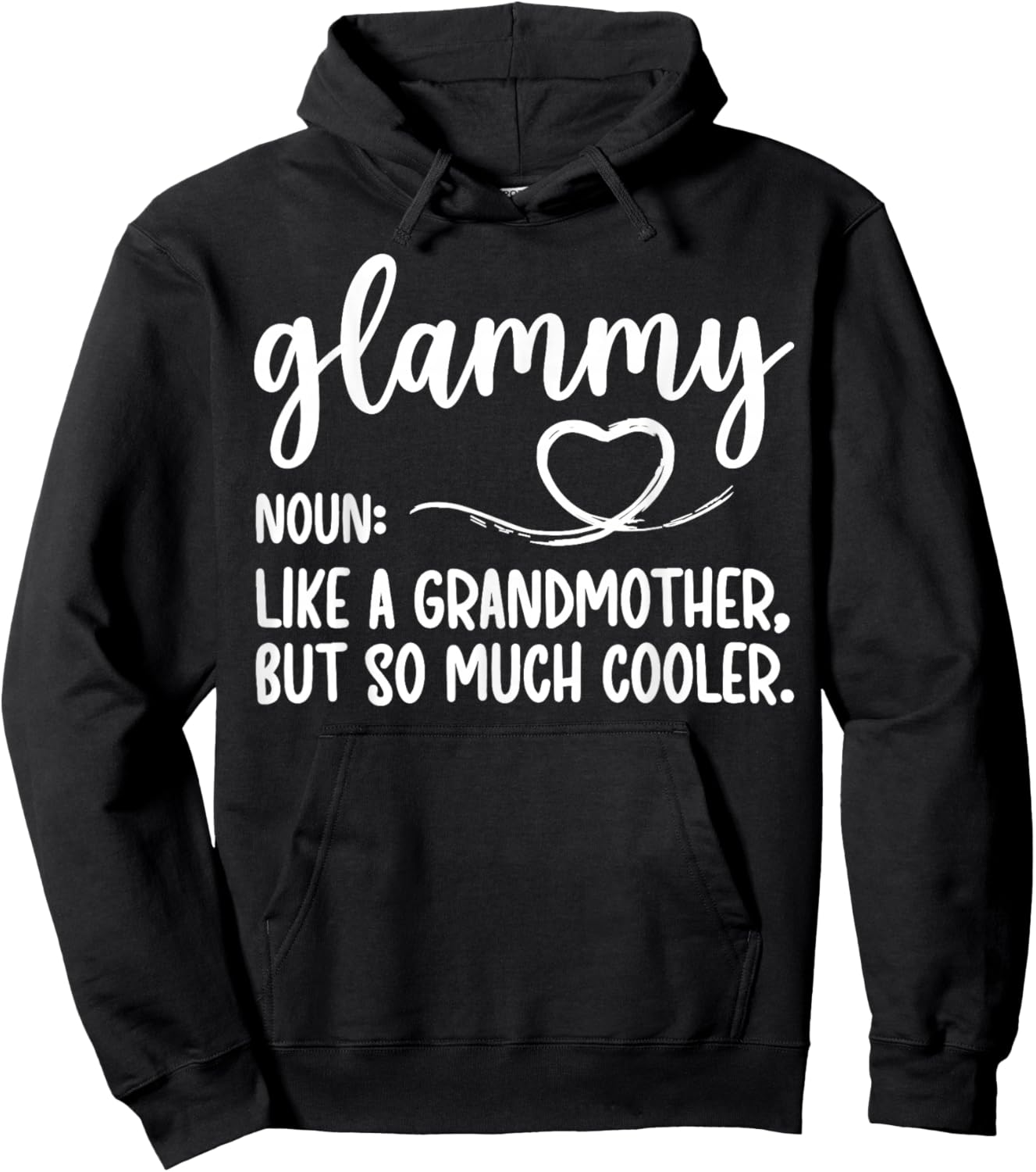Glammy Definition Glammy Grandma Glammy Grandmother Hoodie - Hoodie | Black