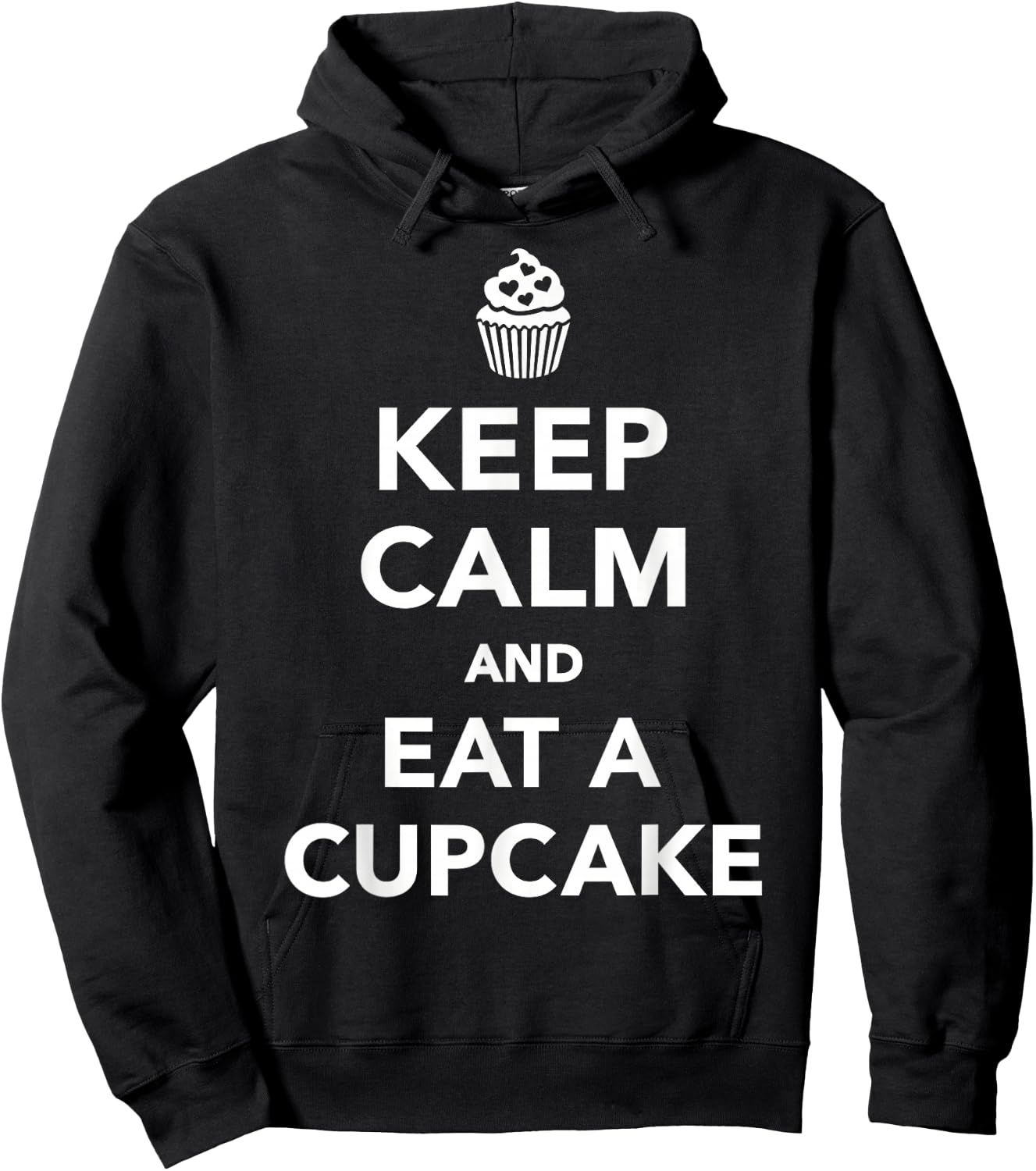 Keep calm cupcake Hoodie - Hoodie | Black
