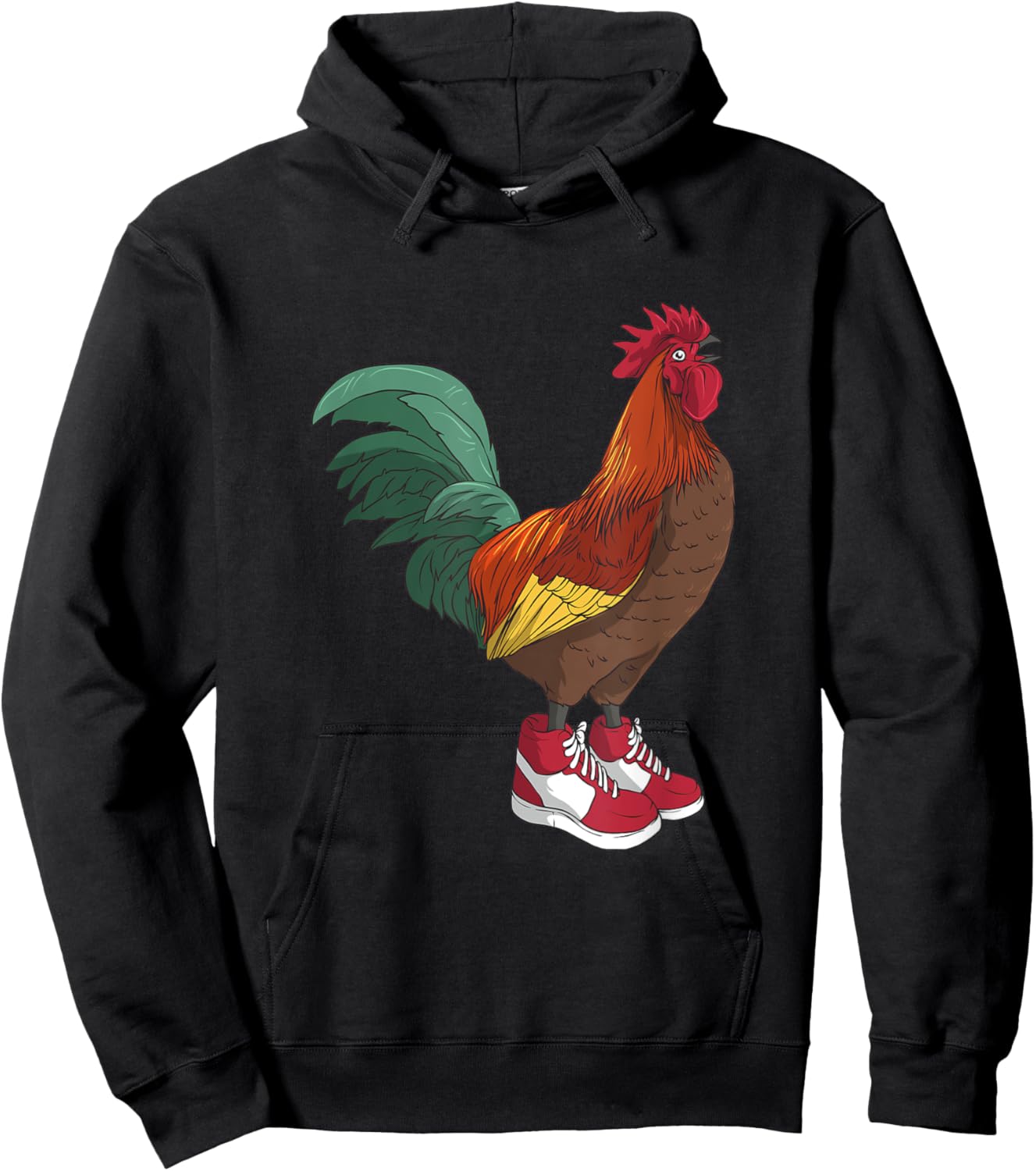 Chicken Wearing Sneakers Dank Meme Hoodie - Hoodie | Black