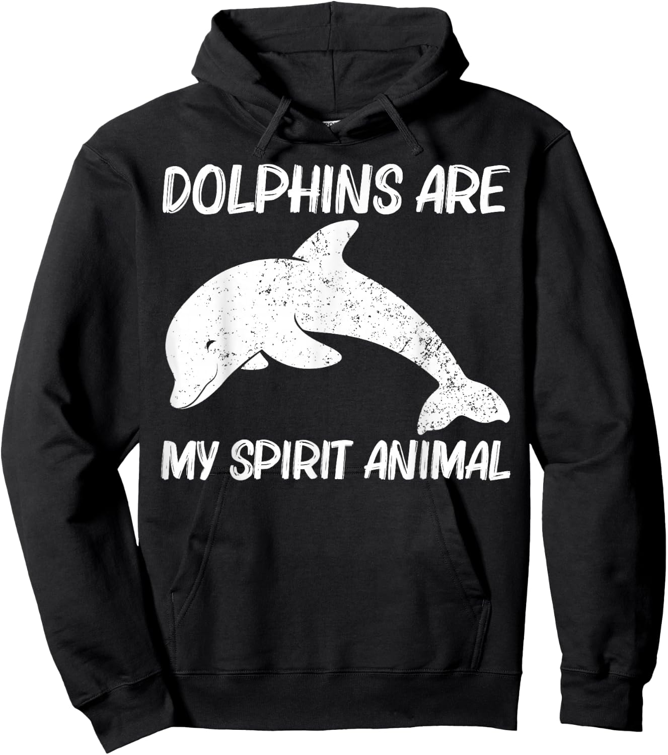 Cool Dolphin Gift Women Bottlenose Dolphin Animal Hoodie - Hoodie | Black