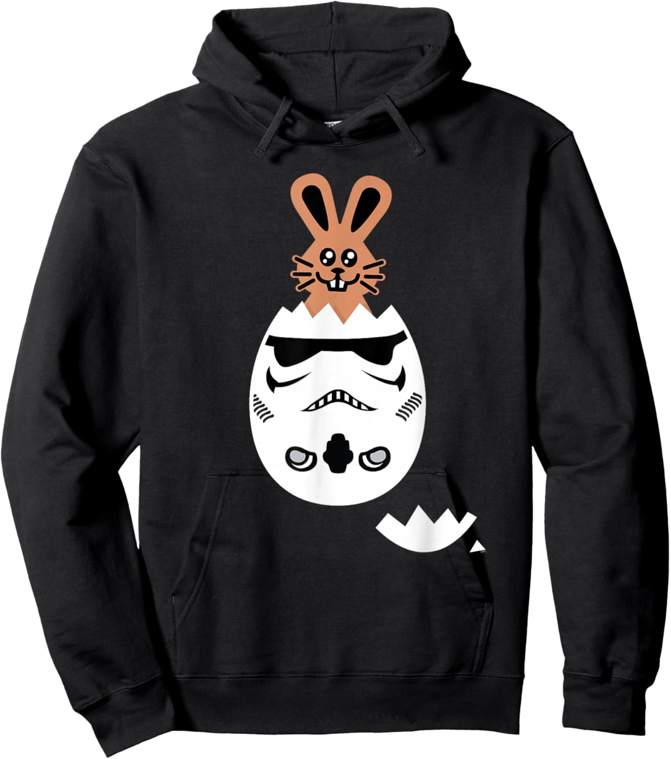 Star Wars Chocolate Bunny and Stormtrooper Easter Egg Funny Hoodie - Hoodie | Black