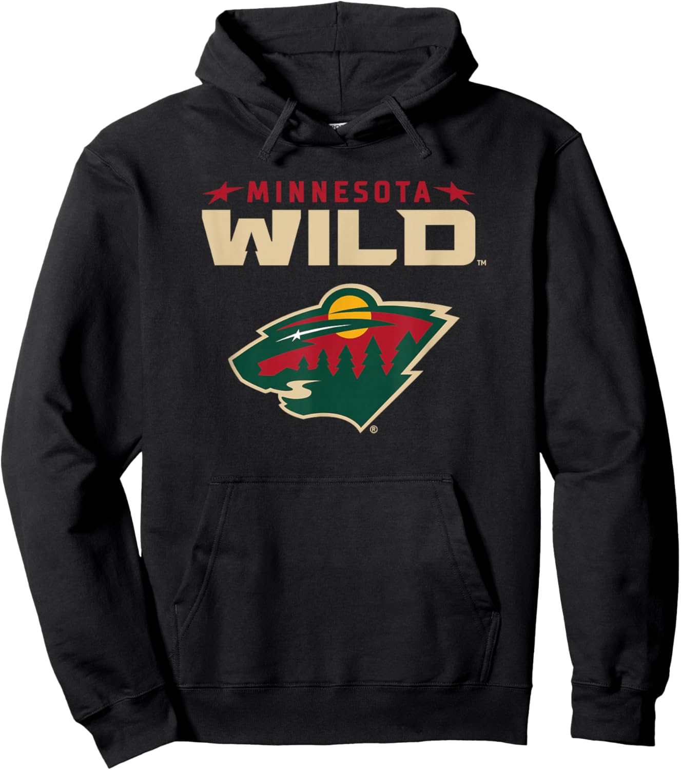 Minnesota Wild Power Play Black Officially Licensed Hoodie - Hoodie | Black
