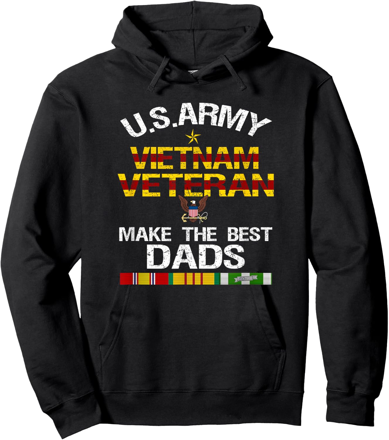 U.S. Army Vietnam Veteran Dad , Father's Day Gift Hoodie - Hoodie | Black